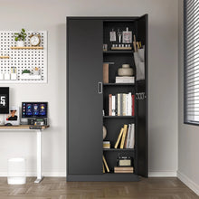 Load image into Gallery viewer, 70 in, Modern Kitchen Storage Cabinet, 6 Adjustable Shelves Metal Storage Locker