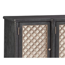 Load image into Gallery viewer, Bassett Mirror Groveland 6 - Shelf Wood Server with Metal Accents in Black